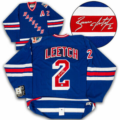 Brian Leetch New York Rangers Signed 1994 Stanley Cup Adidas Authentic Vintage H