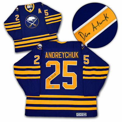 Dave Andreychuk Buffalo Sabres Autographed Blue Retro CCM Hockey Jersey