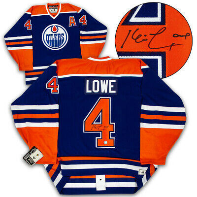 Kevin Lowe Edmonton Oilers Autographed Adidas Authentic Vintage Hockey Jersey