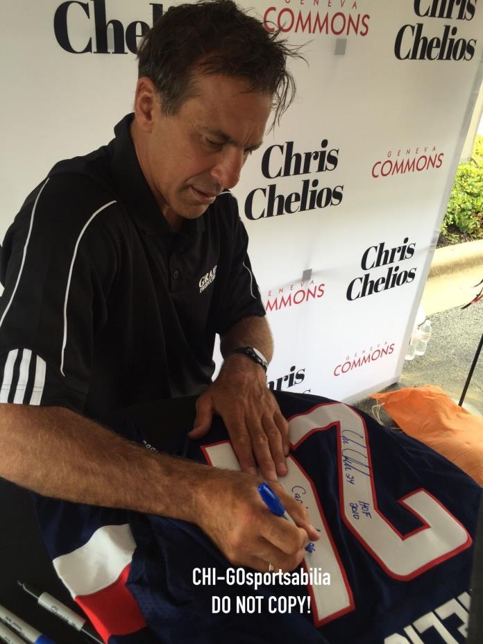 RARE CHRIS CHELIOS signed auto USA Jersey Captain America COA JSA HOF 2010 PROOF