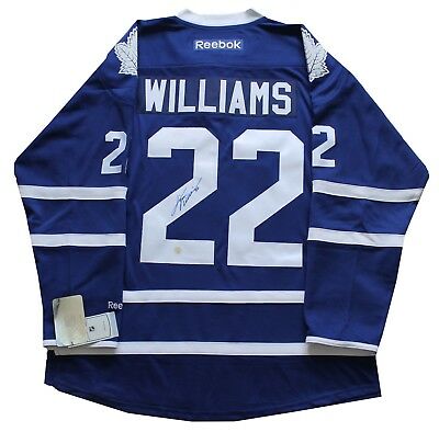 Tiger Williams signed autograph Toronto Maple Leafs reebok jersey