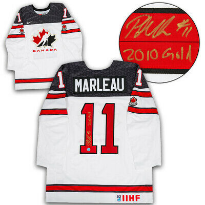 Patrick Marleau Team Canada Autographed White Nike Olympic Hockey Jersey