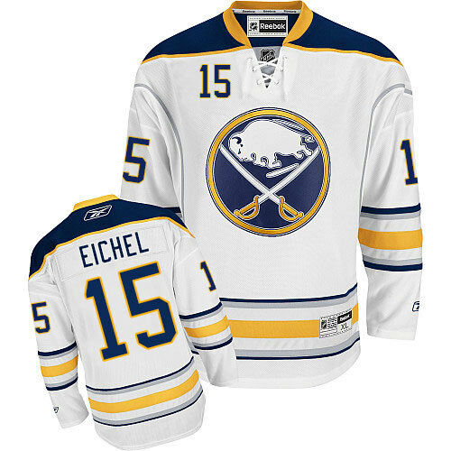 New 2XL Custom Reebok Premier NHL Buffalo Sabres Jersey 15 Jack Eichel FREE SHIP