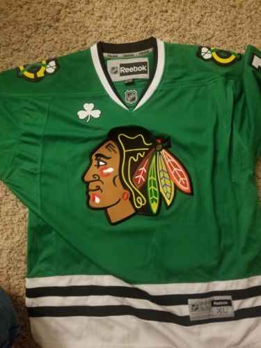 Artem Anisimov signed Chicago Blackhawks StPaddys jersey autographed with Becket