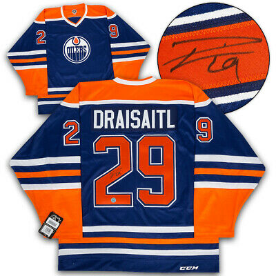 Leon Draisaitl Edmonton Oilers Autographed CCM Mass Replica Hockey Jersey