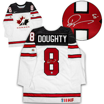 Drew Doughty Team Canada Autographed White Nike Olympic Hockey Jersey