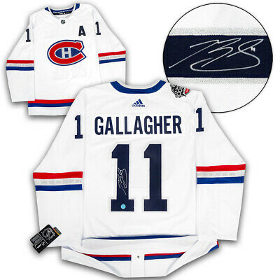 Brendan Gallagher Montreal Canadiens Signed NHL 100 Adidas Authentic Jersey