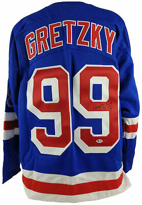 Rangers Wayne Gretzky Authentic Signed Blue jersey BAS #A05030