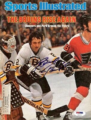 Brad Park Autographed Signed Sports Illustrated Cover Boston Bruins PSA U93611