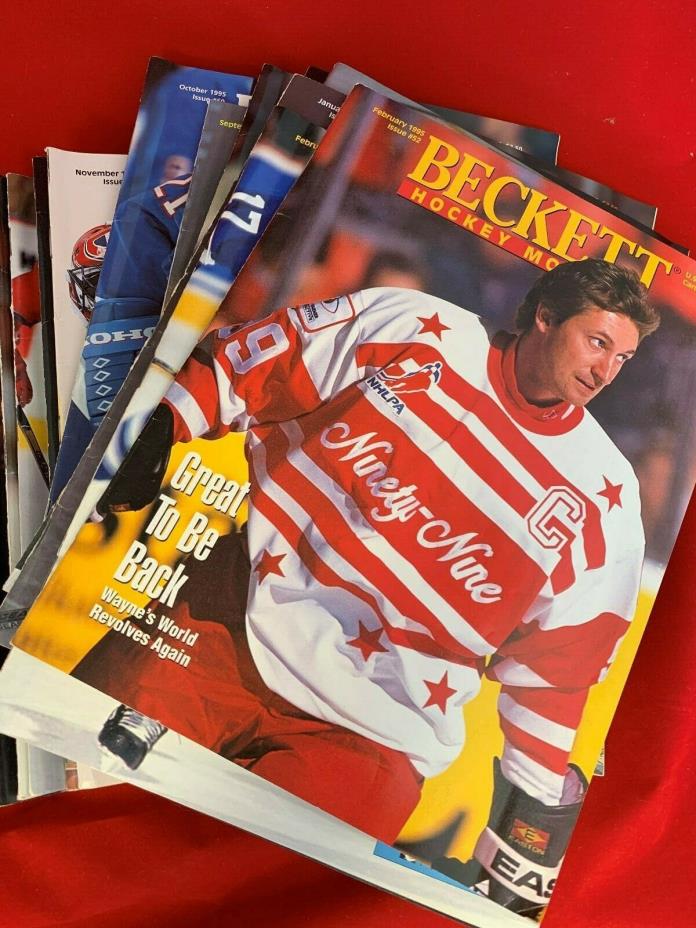Beckett HOCKEY 14 magazines LOT- Early to Mid 1990s- Great Condition- VINTAGE