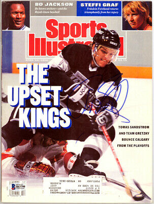 Thomas Sandstrom Autographed Signed Sports Illustrated Kings Beckett B63790