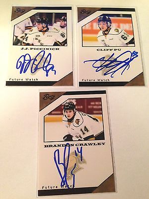 J.J. Piccinich SIGNED Custom Photo Card LONDON KNIGHTS / TORONTO MAPLE LEAFS