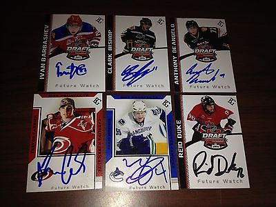 Clark Bishop SIGNED Custom Photo Card CAPE BRETON EAGLES / CAROLINA HURRICANES 2