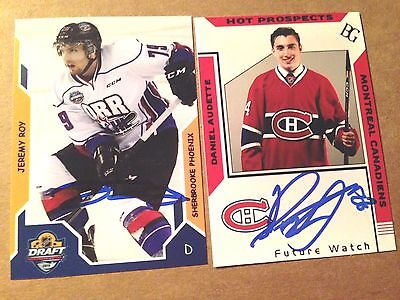 Jeremy Roy SIGNED Custom Photo Card SHERBROOKE PHOENIX / SAN JOSE SHARKS #2