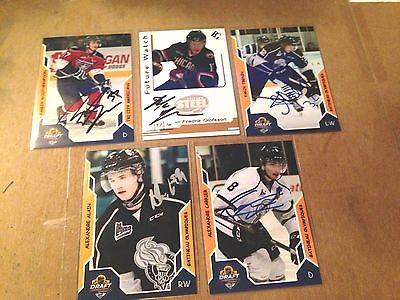 Alexandre Carrier SIGNED Custom Photo Card OLYMPIQUES / NASHVILLE PREDATORS #2