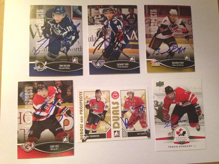 Brayden Point SIGNED 12/13 HEROES & PROSPECTS card TAMPA BAY LIGHTNING