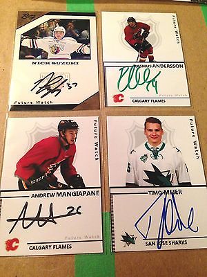 Andrew Mangiapane SIGNED Custom Photo Card CALGARY FLAMES