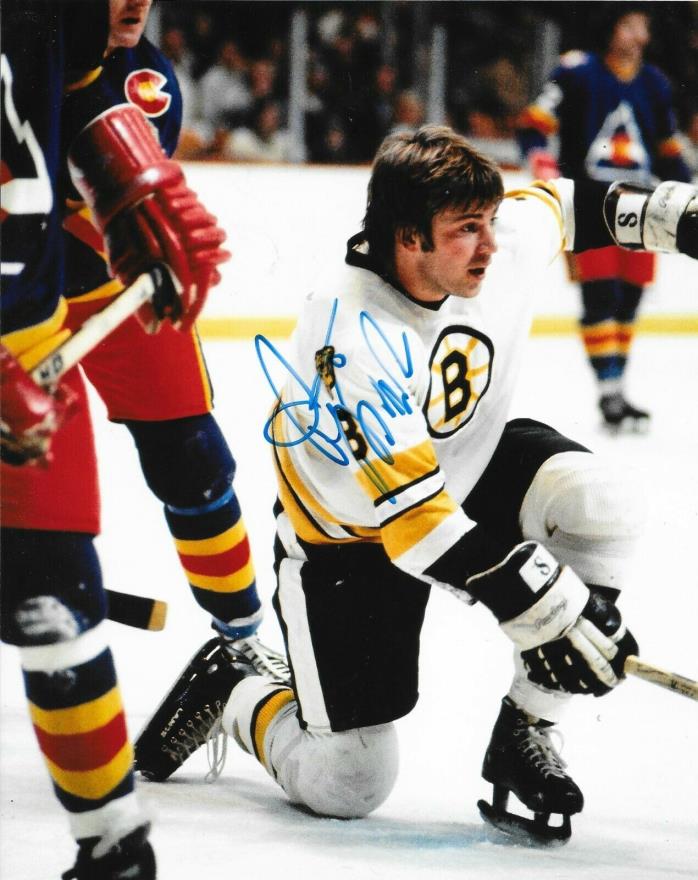 Peter McNab signed Boston Bruins 8x10 photo autographed 2