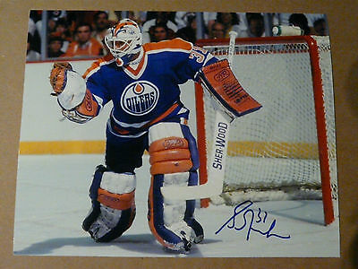 Grant Fuhr Edmonton Oilers signed 8x10 photo COA