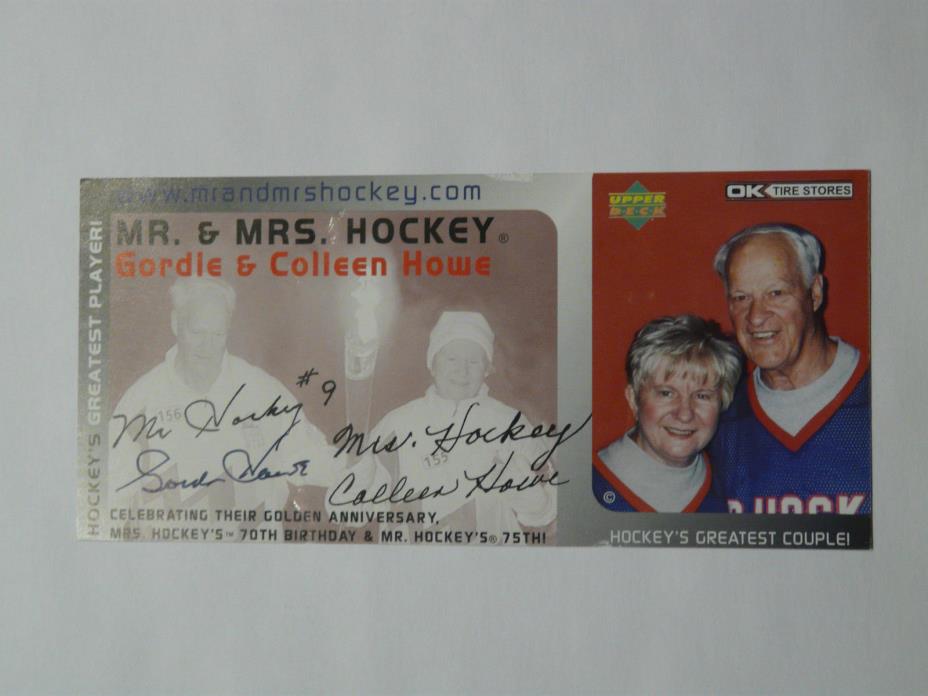 Gordie Howe Detroit Red Wings Autographed card