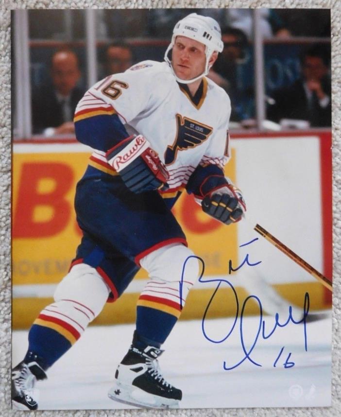 Brett Hull HOF Signed Autographed 8x10 Photo St. Louis Blues Detroit Red Wings