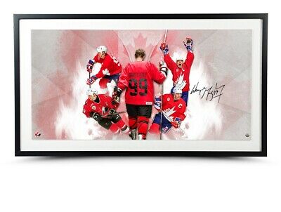 Wayne Gretzky Signed Autographed 36X18 Framed Photo 