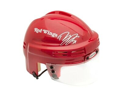Dylan Larkin Signed Autographed Mini-Helmet Home Red Detroit Red Wings UDA