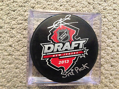 Jonathan Drouin (Tampa Bay Lightning) Autographed 2013 NHL Entry COA FROZEN POND