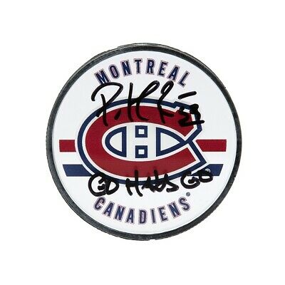 Patrick Roy Signed Autographed Acrylic Puck Montreal Canadiens Go Habs Go UDA