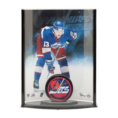 Teemu Selanne Signed Autographed Puck and Photo Acrylic Display Jets #/25 UDA