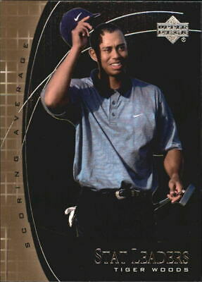 2001 Upper Deck Stat Leaders #SL11 Tiger Woods - Scoring Average Leader