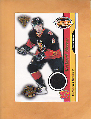 VALERI BURE 2000 01 TITANIUM DRAFT DAY SP 1020 JERSEY # 14 CALGARY FLAMES