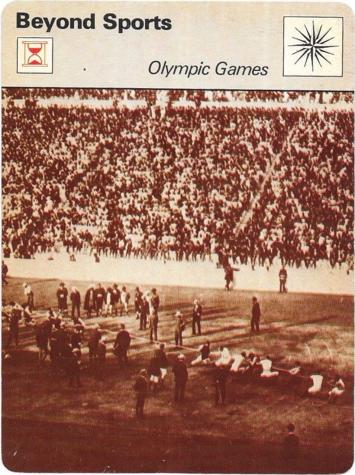 1977 Sportscaster Card Beyond Sports Olympic Games # 13-18 NRMINT.
