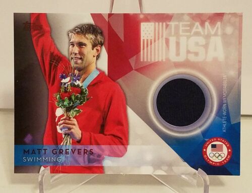 2016 Topps USA Olympic Team Relics Matt Grevers Swimming