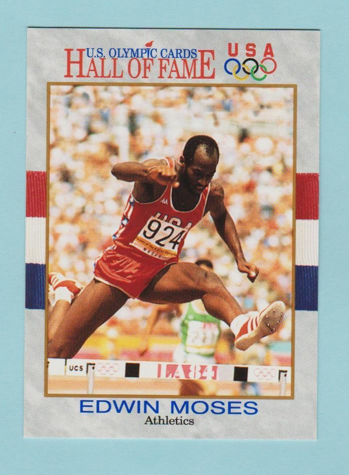 EDWIN MOSES   Athletics   1991 Impel U.S. Olympic Cards HALL OF FAME  #25