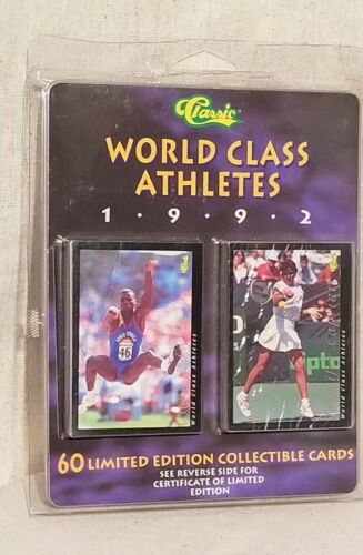 True Vtg Rare Limited Ed. Classic World Class Athletes 1992 Collectible Cards