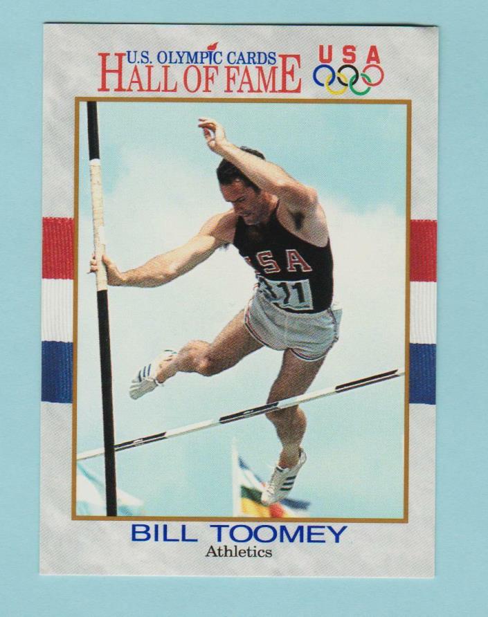 BILL TOOMEY   Athletics   1991 Impel U.S. Olympic Cards HALL OF FAME  #23