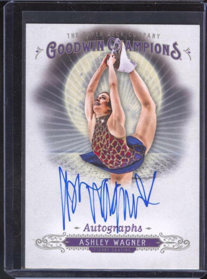 Ashley Wagner 2018 Goodwin Champions Autograph Auto AU Card A-AW Figure Skater