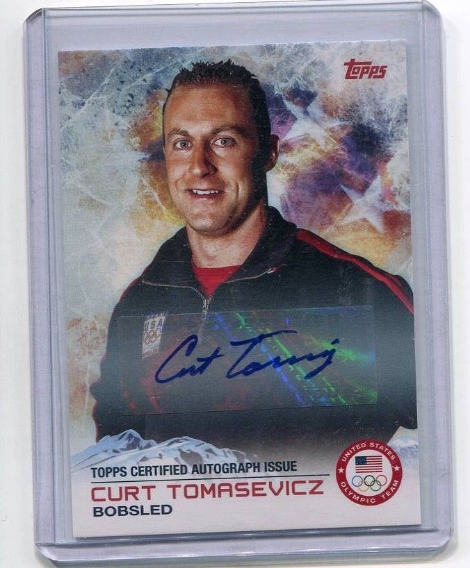 2014 Topps Winter Olympics - CURT TOMASEVICZ - Autograph SP - BOBSLED USA