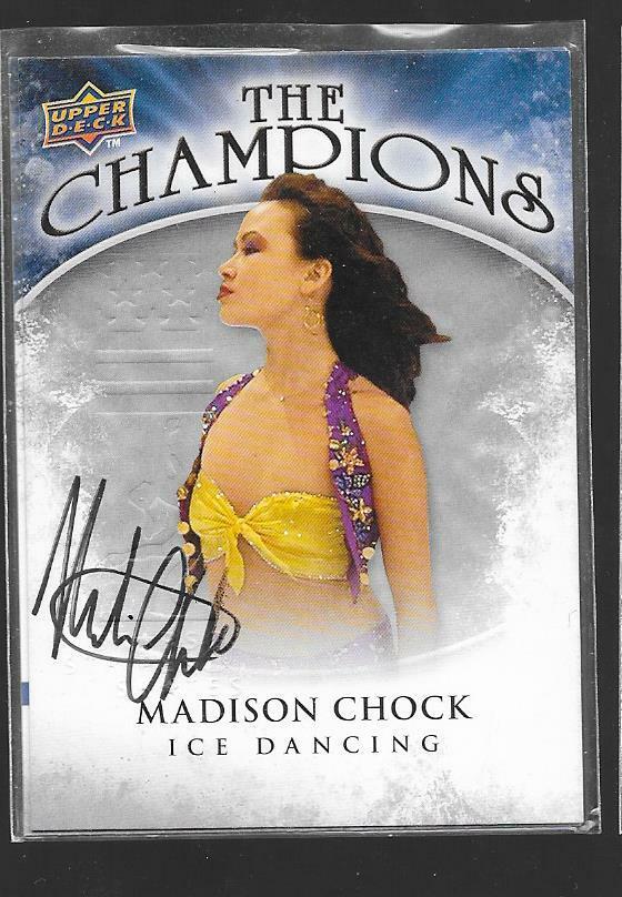 2009-10 Upper Deck The Champions - MADISON CHOCK - Autograph - USA Ice Dancing