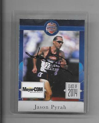 2014 MeyerCOM - JASON PYRAH - Hand Signed Autograph Card - Olympic Track
