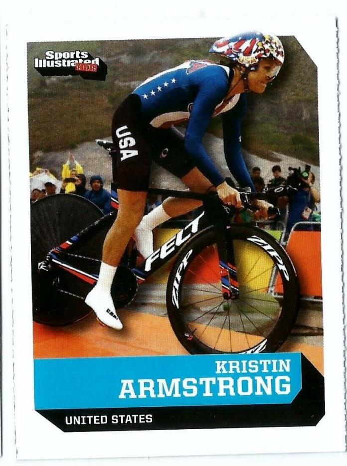 First rookie card RC! 2016 SI Kids #565 Kristin Armstrong US Cyclist Olympics