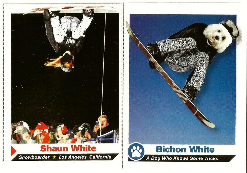 Two SI Kids cards SHAUN WHITE Snowboarding Olympics 2012 and 2013