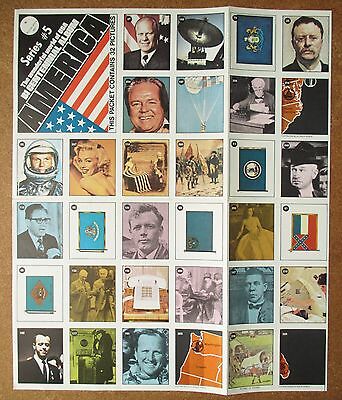 1976 Eddie Sargent 32 Stamps Series 5 Uncut Sheet Marilyn Monroe John Glenn