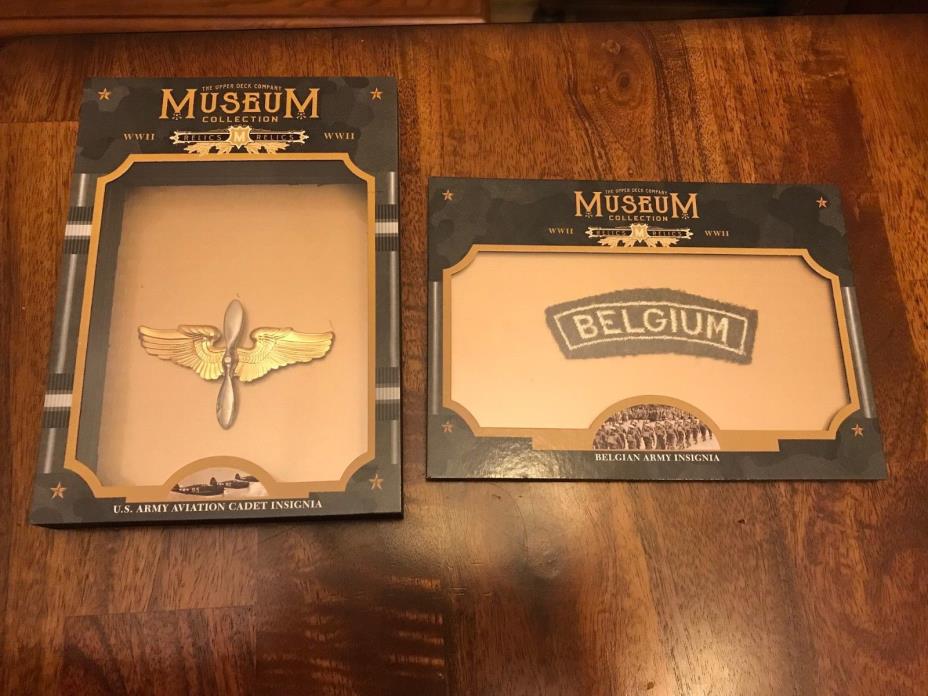 Goodwin Museum Collection WWII Relic Lot US Army Aviation, Belgian Insignia