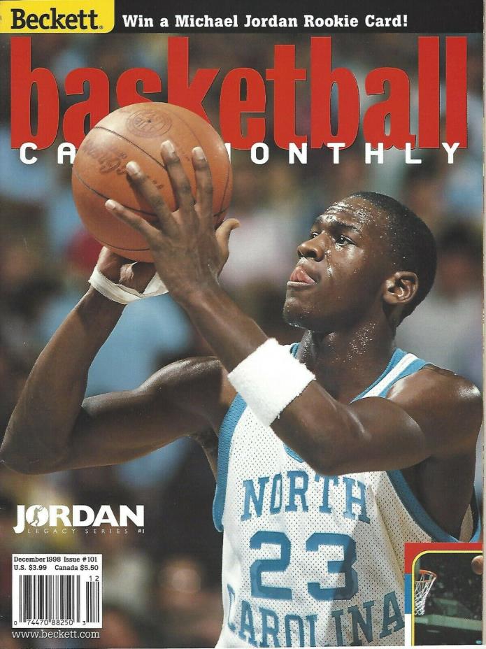 1998 December Beckett Basketball Monthly - Michael Jordan & Michael Finley