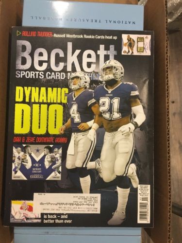 2017 Beckett Baseball Price Guide--DAK PRESCOTT EZEKIEL ELLIOTT COWBOYS