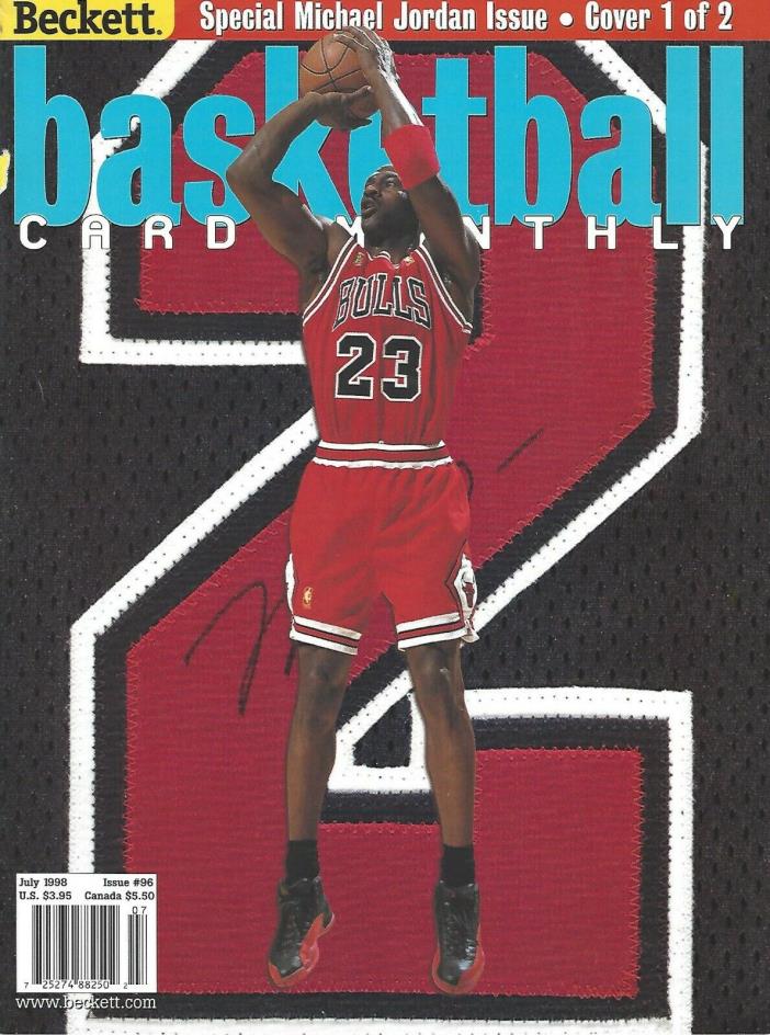 1998 July Beckett Basketball Monthly - Michael Jordan