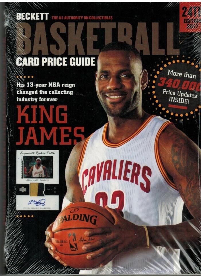 Beckett Basketball Card Price Guide 24th Edition 2017 Lebron James Cover SEALED