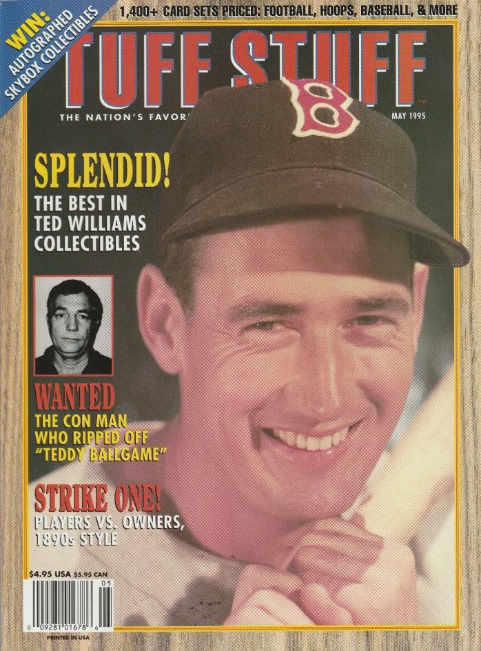 Tuff Stuff Magazine May 1995 Ted Williams